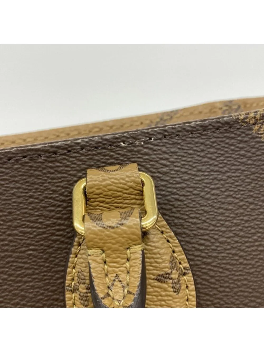 Louis Vuitton Tote Monogram Giant Reverse On The Go MM Brown 2-Way